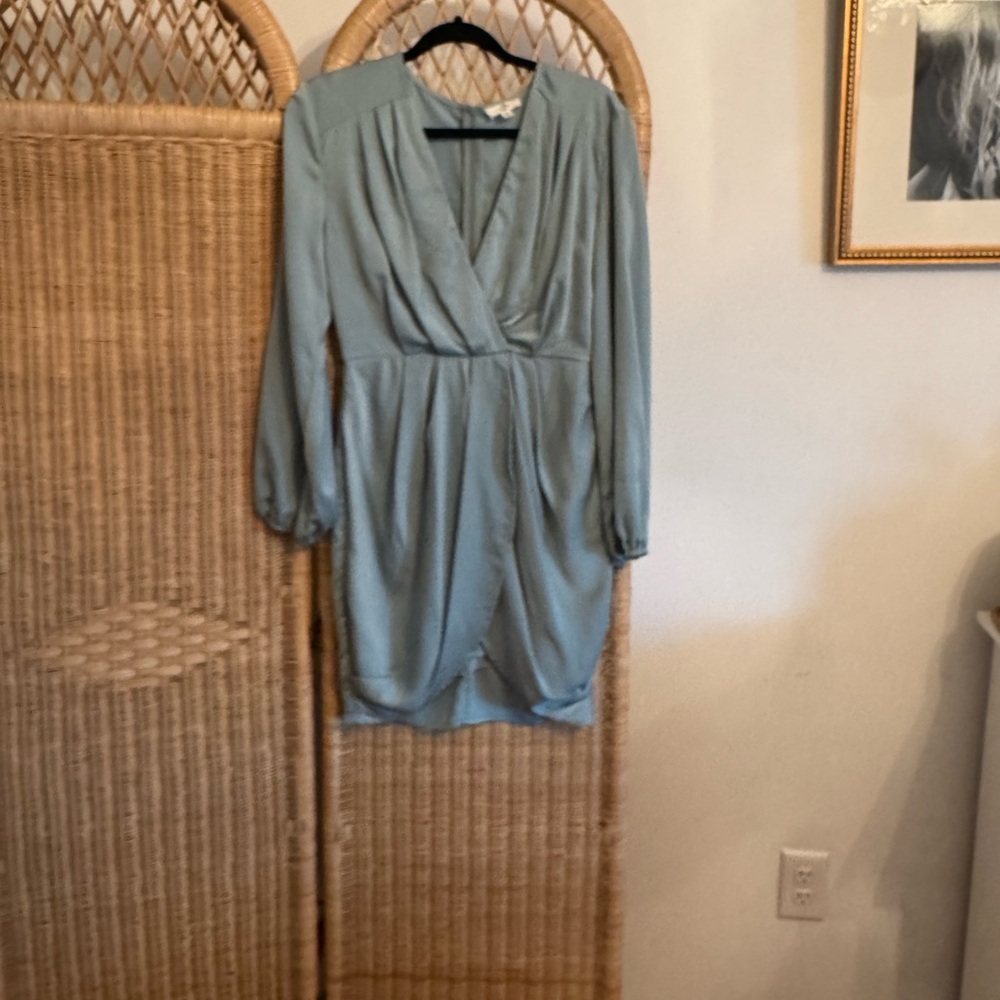 Entro Soft Green Pleated Dress